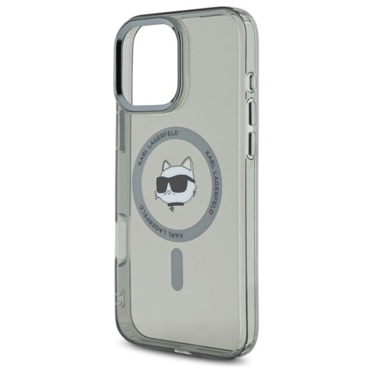 MagSafe cover til Apple iPhone 16 Pro Max, Karl Lagerfeld, IML Metal Choupette's Head, Sort