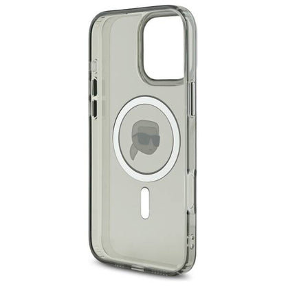 MagSafe cover til Apple iPhone 16 Pro Max, Karl Lagerfeld, IML Metal Karl's Head, Sort