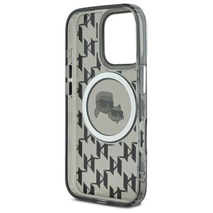 MagSafe cover til Apple iPhone 16 Pro Max, Karl Lagerfeld, IML Monogram Karl & Choupette's Heads, Sort