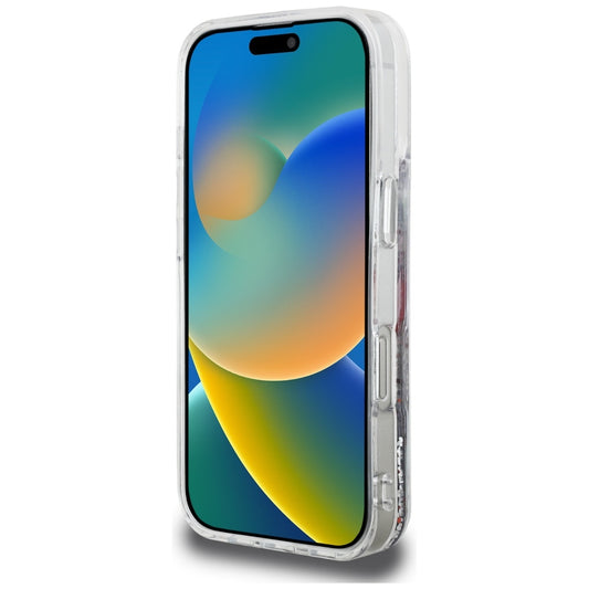 MagSafe cover til Apple iPhone 16 Pro Max, Karl Lagerfeld, Liquid Glitter Choupette Logo, Gennemsigtig