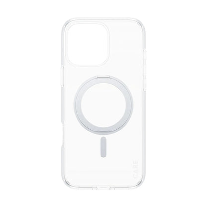 MagSafe cover til Apple iPhone 16 Pro Max, PanzerGlass, Care Feature Kickstand, Sølv Transparent