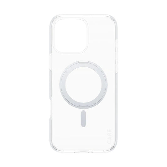 MagSafe cover til Apple iPhone 16 Pro Max, PanzerGlass, Care Feature Kickstand, Sølv Transparent