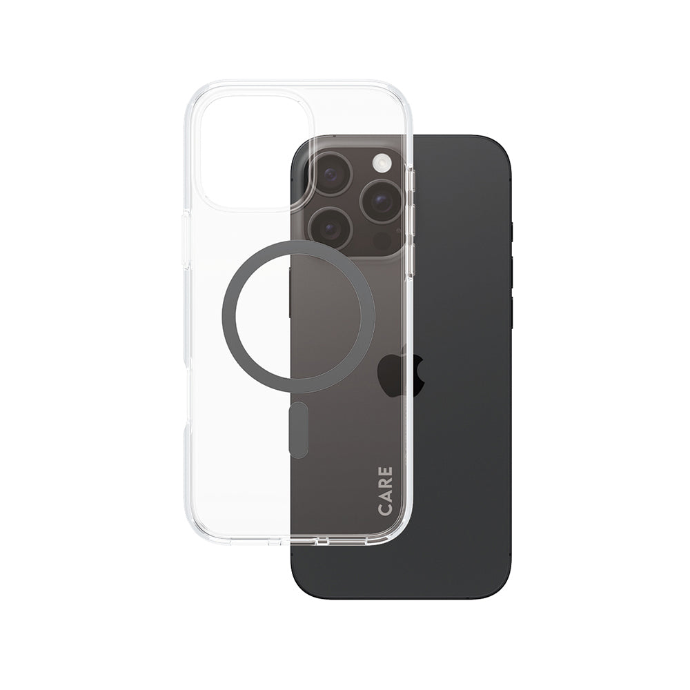 MagSafe cover til Apple iPhone 16 Pro Max, PanzerGlass, Care Urban Combat, Sort Transparent