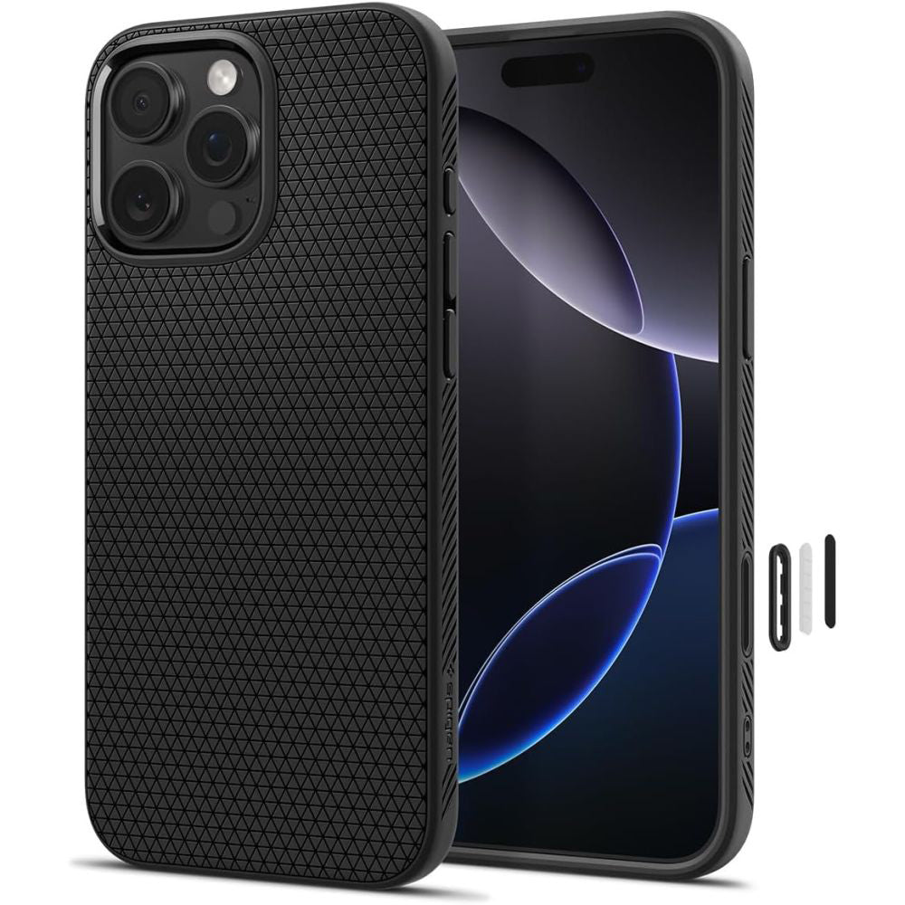 MagSafe cover til Apple iPhone 16 Pro Max, Spigen, Liquid Air T, Mat Sort