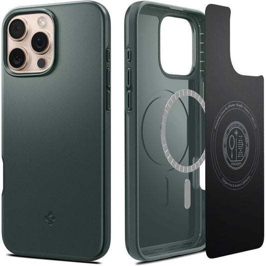 MagSafe cover til Apple iPhone 16 Pro Max, Spigen, Thin Fit, Grøn