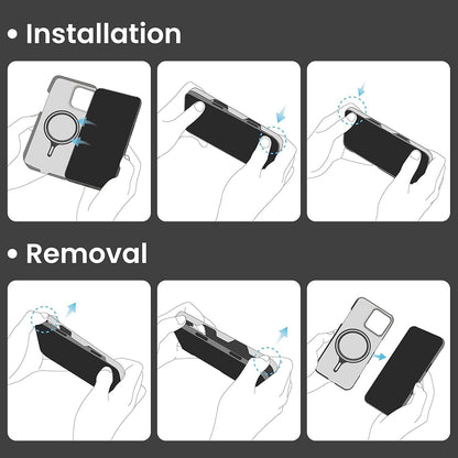 MagSafe-etui til Apple iPhone 16 Pro Max, Techsuit, Aramidfiber, Sort
