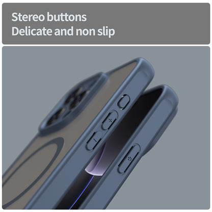 MagSafe-etui til Apple iPhone 16 Pro Max, Techsuit, HaloFrost II, Marineblå