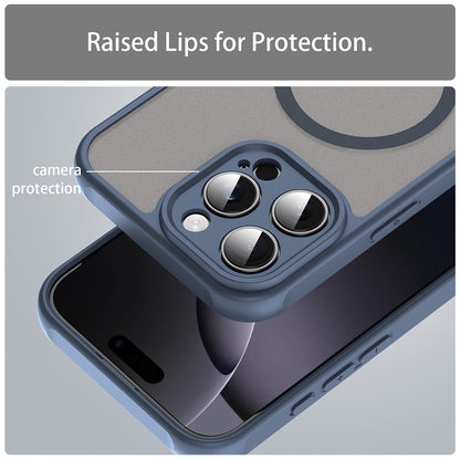 MagSafe-etui til Apple iPhone 16 Pro Max, Techsuit, HaloFrost II, Marineblå