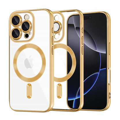 MagSafe-etui til Apple iPhone 16 Pro Max, Techsuit, Luxury Crystal, Guld