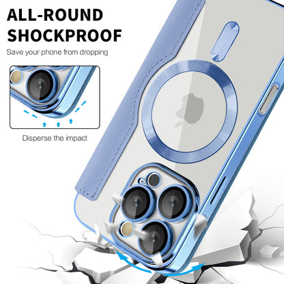 MagSafe-etui til Apple iPhone 16 Pro Max, Techsuit, SmartMag Book, Blå