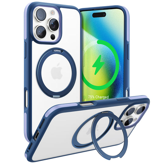 MagSafe cover til Apple iPhone 16 Pro Max, Torras, Ostand R Fusion, Marineblå