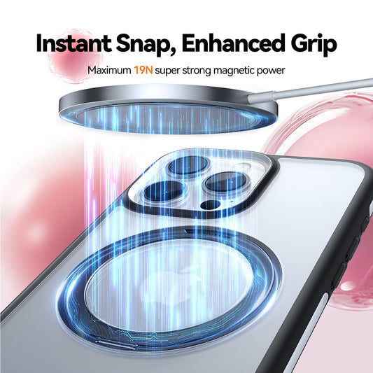 MagSafe cover til Apple iPhone 16 Pro Max, Torras, Ostand R Fusion, Sort