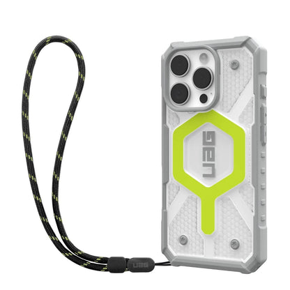 MagSafe-etui til Apple iPhone 16 Pro Max, Urban Armor Gear, Pathfinder Clear med snor, Grøn