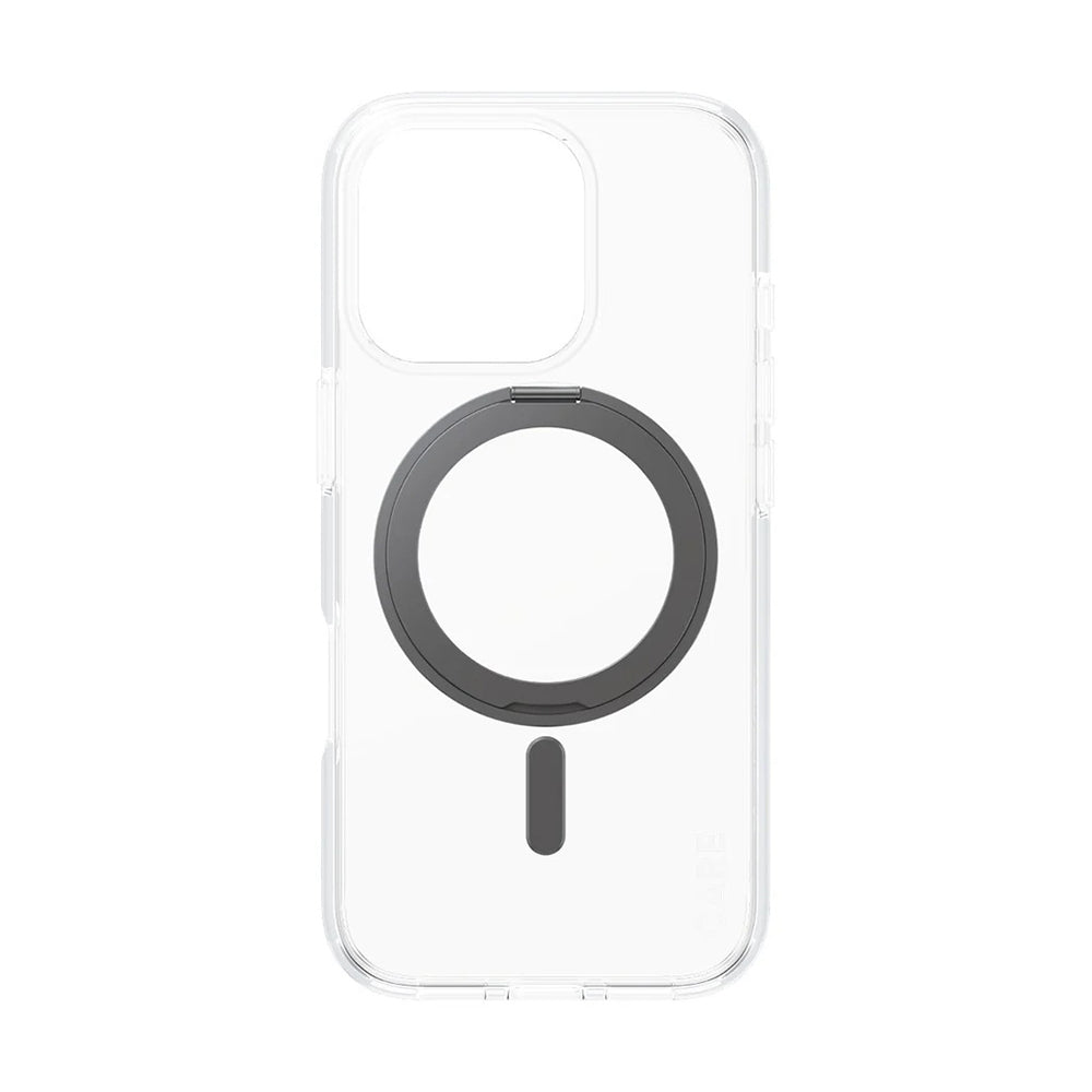 MagSafe cover til Apple iPhone 16 Pro, PanzerGlass, Care Feature Kickstand, Sort Transparent