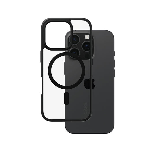 MagSafe cover til Apple iPhone 16 Pro, PanzerGlass, Care Urban Combat, Sort Transparent