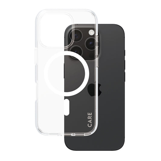 MagSafe cover til Apple iPhone 16 Pro, PanzerGlass, Care Urban Combat, Hvid Transparent