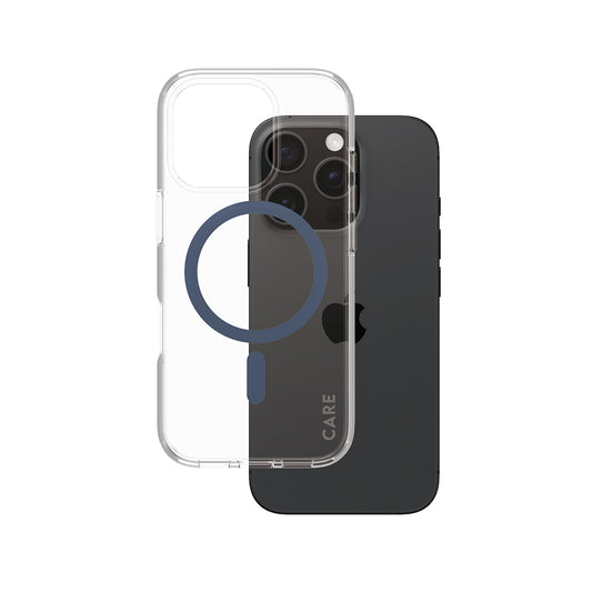 MagSafe cover til Apple iPhone 16 Pro, PanzerGlass, Care Urban Combat, Transparent Blå