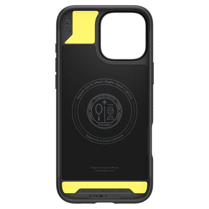 MagSafe cover til Apple iPhone 16 Pro, Spigen, Rugged Armor, Mat Sort ACS08115