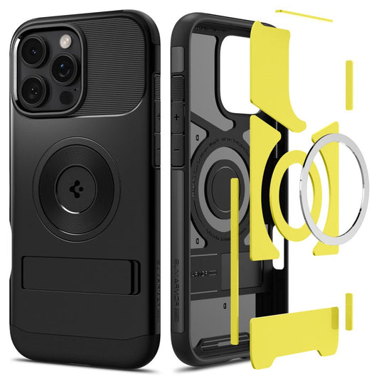 MagSafe cover til Apple iPhone 16 Pro, Spigen, Slim Armor, Sort ACS08164