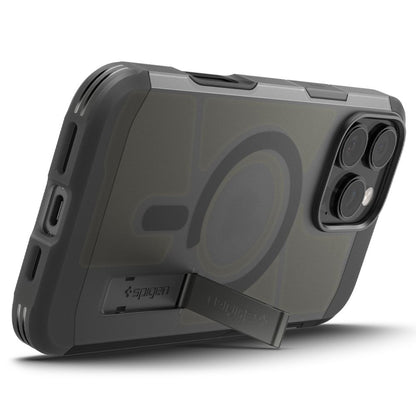 MagSafe cover til Apple iPhone 16 Pro, Spigen, Tough Armor, Satin Sort ACS09072