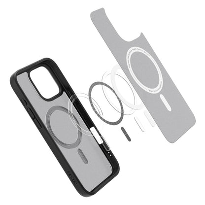 MagSafe-etui til Apple iPhone 16 Pro, Spigen, Ultra Hybrid, Sort Satin ACS08134