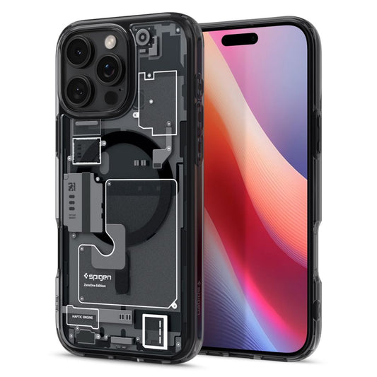 MagSafe cover til Apple iPhone 16 Pro, Spigen, Ultra Hybrid Zero One, Mat Sort ACS08135