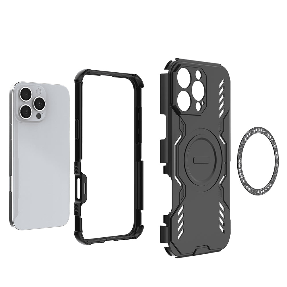 MagSafe-etui til Apple iPhone 16 Pro, Techsuit, ArmorMag, Blå