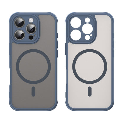 MagSafe-etui til Apple iPhone 16 Pro, Techsuit, HaloFrost II, Marineblå