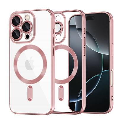 MagSafe Case for Apple iPhone 16 Pro, Techsuit, Luxury Crystal, Pink