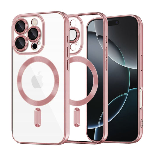 MagSafe-etui til Apple iPhone 16 Pro, Techsuit, Luxury Crystal, Pink