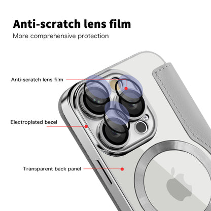 MagSafe-etui til Apple iPhone 16 Pro, Techsuit, SmartMag Book, Grå