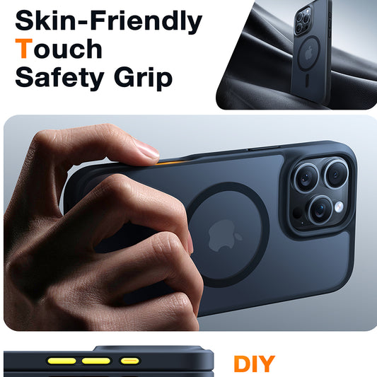MagSafe cover til Apple iPhone 16 Pro, Torras, Guardian, Sort