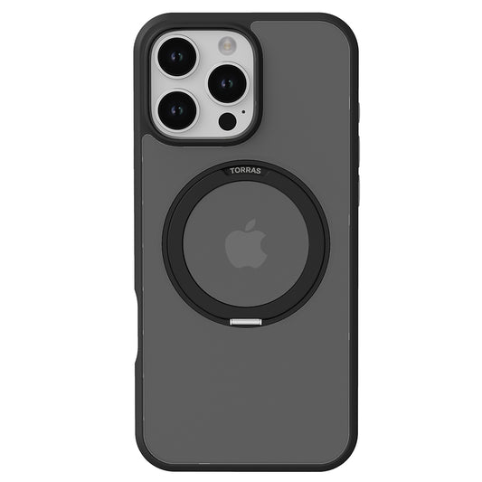 MagSafe cover til Apple iPhone 16 Pro, Torras, Ostand Pro, Sort