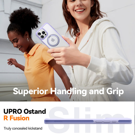 MagSafe cover til Apple iPhone 16 Pro, Torras, Ostand R Fusion, Sort