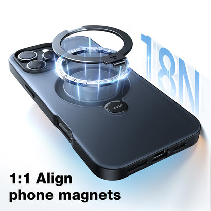 MagSafe cover til Apple iPhone 16 Pro, Torras, Ostand Spin, Gennemsigtig