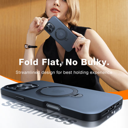 MagSafe cover til Apple iPhone 16 Pro, Torras, Ostand Spin, Gennemsigtig