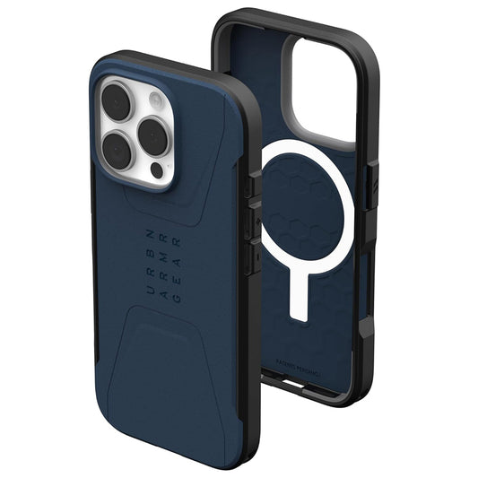 MagSafe-etui til Apple iPhone 16 Pro, Urban Armor Gear, Civilian, Marineblå