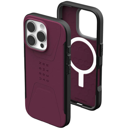 MagSafe-etui til Apple iPhone 16 Pro, Urban Armor Gear, Civilian, Vinrød