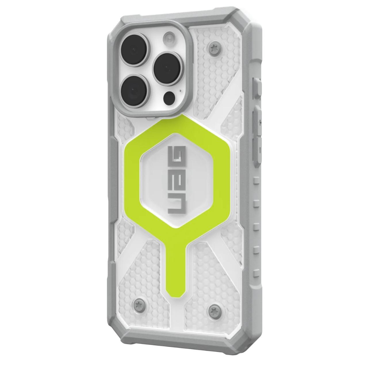MagSafe-etui til Apple iPhone 16 Pro, Urban Armor Gear, Pathfinder Clear, Grøn