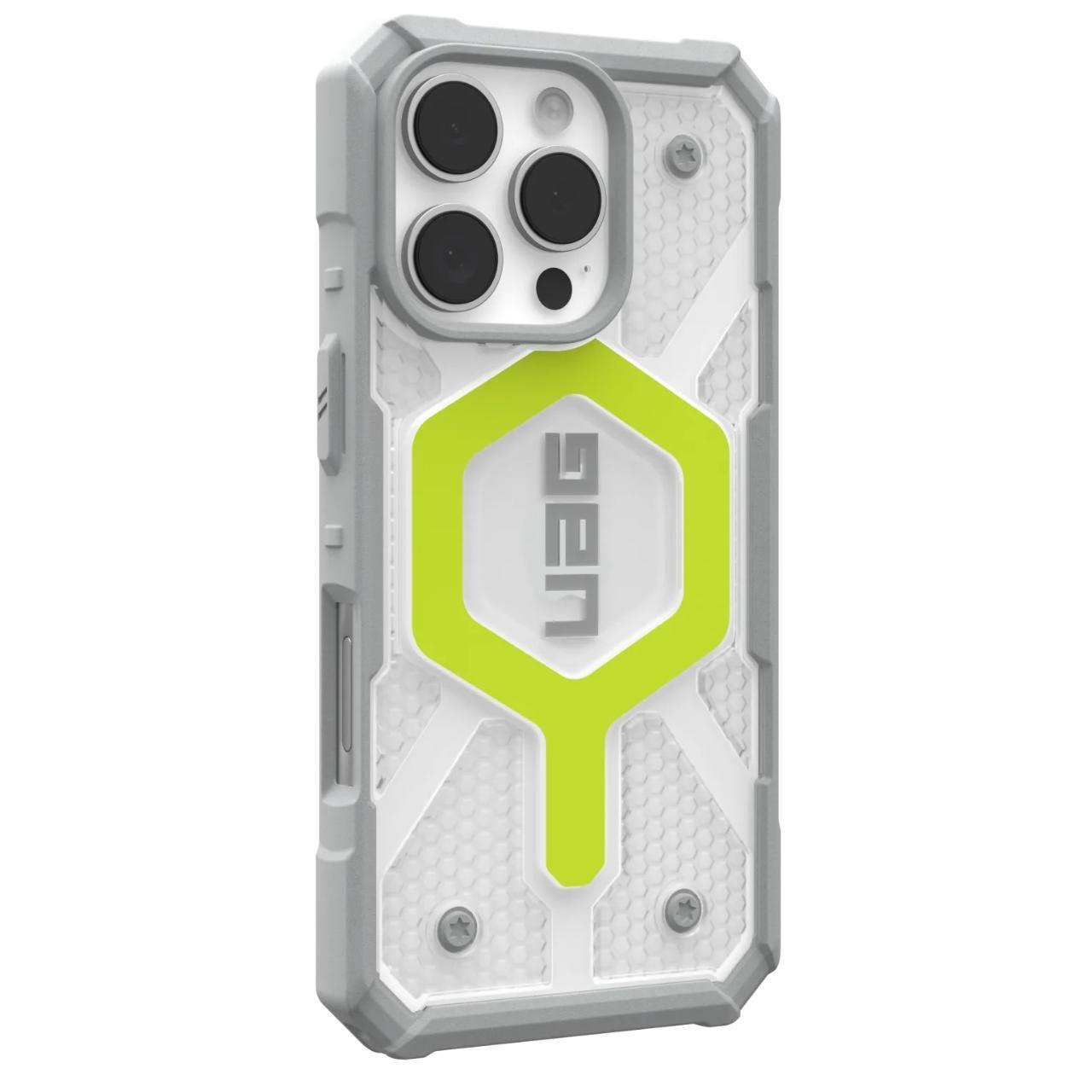 MagSafe-etui til Apple iPhone 16 Pro, Urban Armor Gear, Pathfinder Clear, Grøn