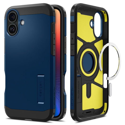 MagSafe cover til Apple iPhone 16, Spigen, Tough Armor, Marineblå ACS08217
