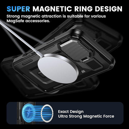 MagSafe-etui til Apple iPhone 16, Techsuit, CamVault, Sort