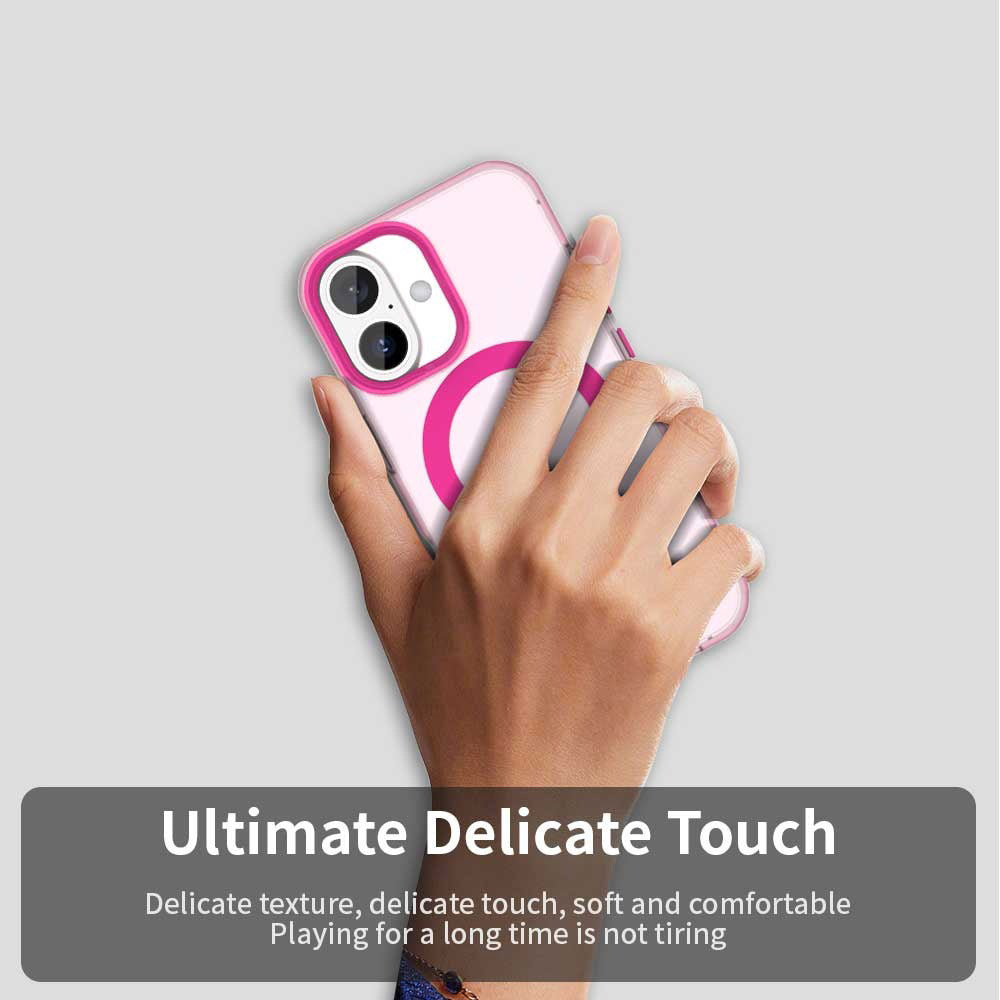 MagSafe-etui til Apple iPhone 16, Techsuit, CandyCase, Lyserød