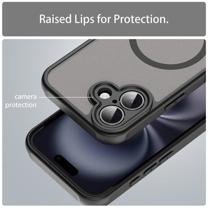 MagSafe-etui til Apple iPhone 16, Techsuit, HaloFrost II, Sort