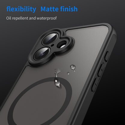 MagSafe-etui til Apple iPhone 16, Techsuit, HaloFrost II, Sort