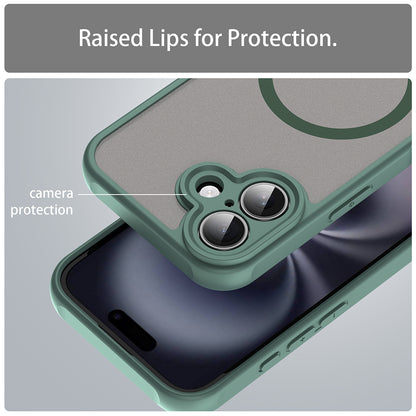 MagSafe-etui til Apple iPhone 16, Techsuit, HaloFrost II, Grøn