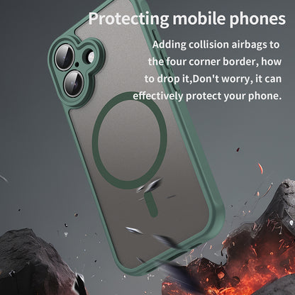 MagSafe-etui til Apple iPhone 16, Techsuit, HaloFrost II, Grøn