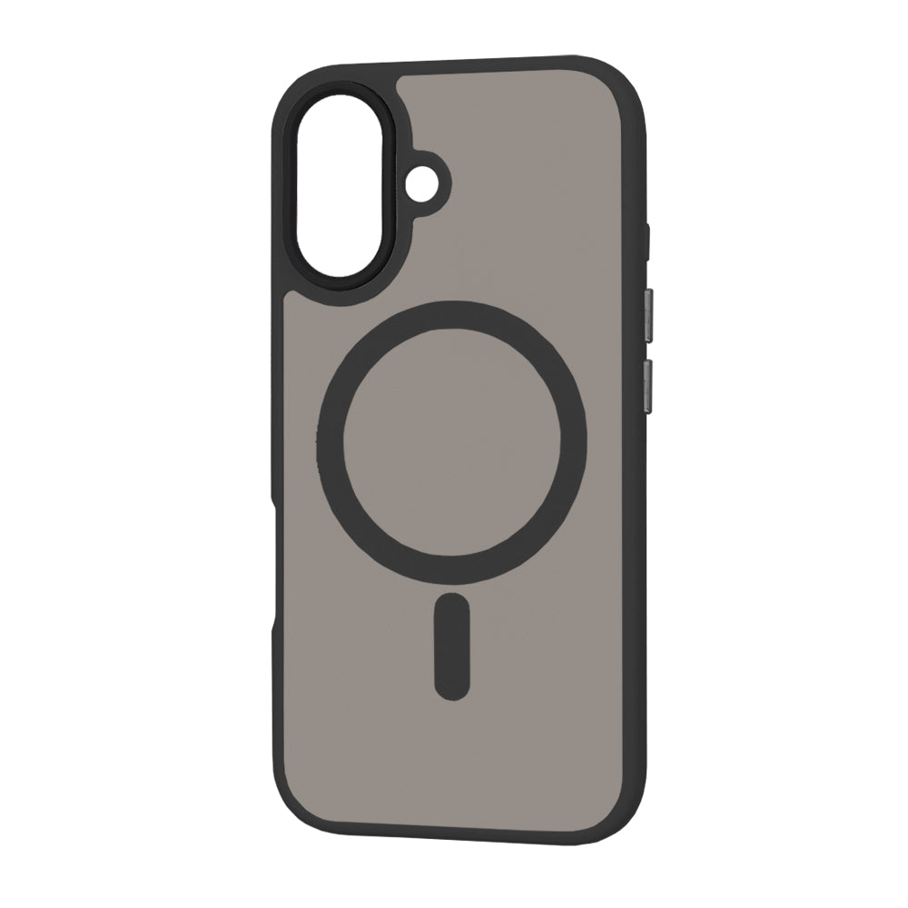 MagSafe cover til Apple iPhone 16, Techsuit, HaloFrost, Sort