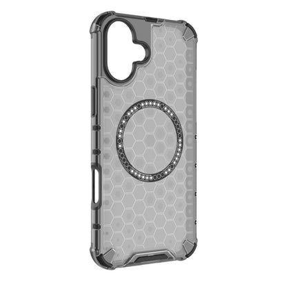 MagSafe-etui til Apple iPhone 16, Techsuit, HoneyComb Shield, Hvid