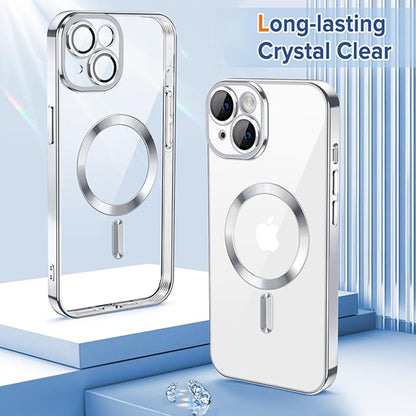 MagSafe-etui til Apple iPhone 16, Techsuit, Luxury Crystal, Sort